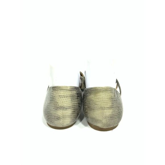 Lucky Brand Snakeskin Print Slip On Mutli Gray Flats Shoes Single Strap Women 9 - Picture 5 of 7